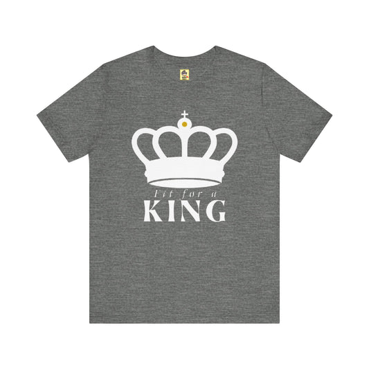 Fit for a King Unisex Jersey Tee - Stylish Crown Graphic Shirt